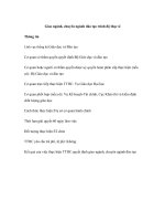 Tài liệu Giao ngành, chuyên ngành đào tạo trình độ thạc sĩ doc