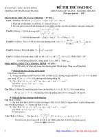 Đề thi thử đại học môn toán-phần 7