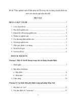 NCKH Thực nghiệm một số biện pháp sửa lỗi trong việc sử dụng câu phủ định của sinh viên chuyên ngữ năm thứ nhất