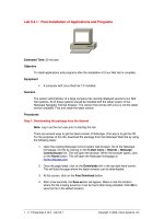 Tài liệu Post-Installation of Applications and Programs doc