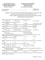 Gián án DE VA DAP AN DE THI GIUA HKII-2011