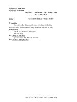 Gián án Giáo án lớp 8 hệ bổ túc THCS