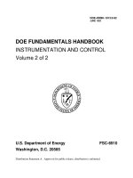 Instrumentation and control   fundamentals handbook   volume 2 of 2 