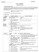 Bài giảng Giáo án Tiêng Anh 11 - NC/Unit 1