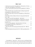 Nội dung của quá trình công nghiệp hóa và hiện đại hóa ở việt nam 