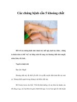 Tài liệu Các chứng bệnh cần 5 khoáng chất docx