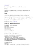 Tài liệu Changing the Database for an Open Connection pdf