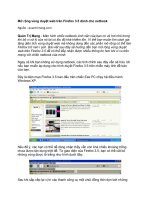 Tài liệu Mở rộng vùng duyệt web trên Firefox 3.5 dành cho netbook ppt