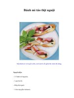 Tài liệu Bánh mì táo thịt nguội ppt