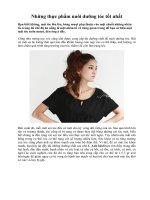 Tài liệu Những thực phẩm nuôi dưỡng tóc tốt nhất ppt