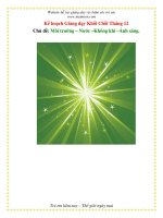 Tài liệu Môi trưởng - Nước - Không khí - Ánh sáng (Khối Chồi) docx