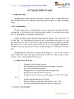 KỸ NĂNG ĐÀM PHÁN 