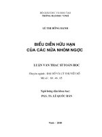 Biểu diễn hữu hạn của các nửa nhóm ngược 