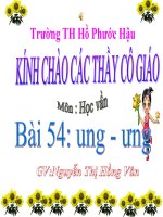 Bài giảng ung- ưng