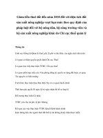 Tài liệu Giảm tiền thuê đất đến năm 2010 đối với diện tích đất sản xuất nông nghiệp vượt hạn mức theo quy định của pháp luật đối với hộ nông dân, hộ nông trường viên và hộ sản xuất nông nghiệp khác do Chi cục thuế quản lý ppt