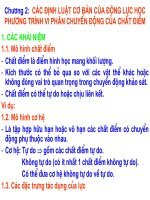 Tài liệu Các định luật cơ bản của động lực học doc