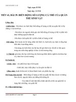 Gián án Tiết 44 bài 39, biến động slct qt sv