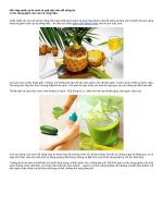 giảm cân sau sinh bằng bí đao và dứa