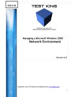 Tài liệu Managing a Microsoft Windows 2000 Network Environment Version 6.0 docx