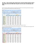 Gián án Cách lặp lại dòng tiêu đề khi in trang excel