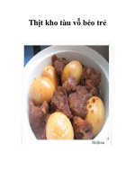 Tài liệu Thịt kho tàu vỗ béo trẻ doc
