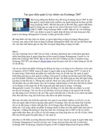 Tài liệu Tạo giao diện quản lý tuỳ chỉnh của Exchange 2007 docx