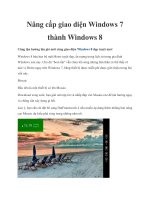 Nâng cấp giao diện Windows 7 thành Windows 8