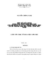 Một số giải pháp nâng cao chất lượng đội ngũ cán bộ quản lý ở các trường trung học cơ sở thành phố bắc ninh, tỉnh bắc ninh luận văn thạc sĩ khoa học giáo dục 