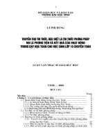 Truyền thụ tri thức, đặc biệt là tri thức phương pháp như là phương tiện và kết quả của hoạt động trong dạy học toán cho học sinh lớp 10 chuyên toán 
