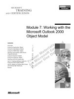 Tài liệu Module 7: Working with the Microsoft Outlook 2000 Object Model pptx