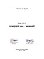 Tài liệu Quy hoạch, quản lý nguồn nước( chương 1) pdf