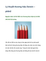 Tài liệu Lý thuyết thương hiệu Darwin – phần2 pptx