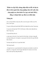 Tài liệu Thẩm tra cấp Giấy chứng nhận đầu tư đối với dự án đầu tư bên ngoài khu công nghiệp, khu chế xuất, khu công nghệ cao, khu kinh tế có quy mô dưới 300 tỷ đồng và thuộc lĩnh vực đầu tư có điều kiện pptx