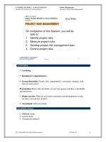 Tài liệu Session 7 - Risk management ppt