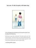 Tài liệu Sự tự tin: Tố chất cần phải có để thành công. docx