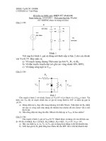 Tài liệu Tổng hợp đề thi Analog doc
