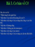 Tài liệu Bài 3: Cơ bản về C# doc