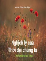 Gián án Nghịch lý của thời đại