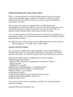 Tài liệu Writing and Reading XML Using a DataSet Object ppt