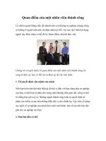 Tài liệu Quan điểm của một nhân viên thành công ppt