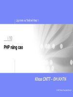 Tài liệu Lập trình và Thiết kế Web 1 – Bài 9: PHP nâng cao docx