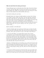 Tài liệu Một số vấn đề khi thi chứng chỉ Cisco docx