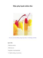 Tài liệu Đậu phụ hạnh nhân đào docx