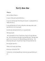 Tài liệu Xử lý đơn thư doc