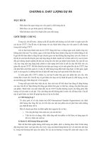 Tài liệu CHƯƠNG 6. CHẤT LƯỢNG DỰ ÁN doc