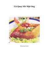 Tài liệu Gà Quay Sốt Mật Ong pptx