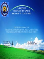 Slide NÂNG CAO CHẤT LƯỢNG THẨM ĐỊNH dự án đầu tư tại NGÂN HÀNG NÔNG NGHIỆP và PHÁT TRIỂN NÔNG THÔN CHI NHÁNH hà TĨNH 