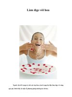 Tài liệu Làm đẹp với hoa ppt