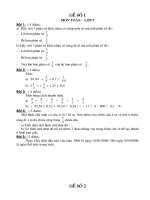 Bài giảng Đề thi dành cho HSG lớp 5 - Đề 1