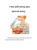 Tài liệu 3 thực phẩm phòng ngừa bệnh tiểu đường ppt